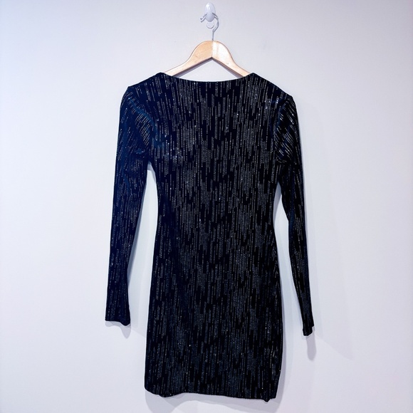 H:OURS black velvet mini dress with rhinestones – Formal Festive | Medium * - Picture 7 of 8